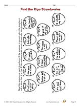 Find the Ripe Strawberries