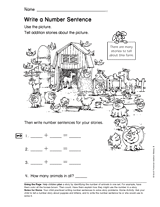 Write a Number Sentence (Gr.2)