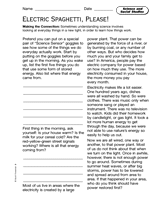 Science and Social Studies: Electric Spaghetti Please