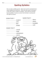 Spelling Syllables