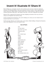 Invent It! Illustrate It! Share It!