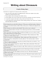 Writing about Dinosaurs