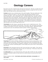 Life Skills: Geology Careers