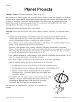 Planet Projects