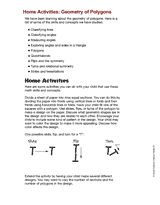 Home Activities: Geometry of Polygons