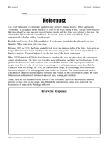 Holocaust
