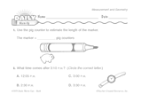 Math Warm-Up 113 for Gr. 1 & 2: Measurement & Geometry