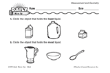 Math Warm-Up 118 for Gr. 1 & 2: Measurement & Geometry
