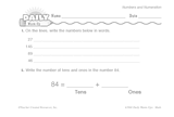 Math Warm-Up 46 for Gr. 1 & 2: Numbers and Numeration