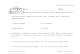 Math Warm-Up 49 for Gr. 3 & 4: Numbers and Numeration