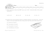 Math Warm-Up 89 for Gr. 3 & 4: Operations