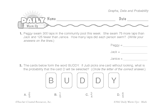 Math Warm-Up 163 for Gr. 5 & 6: Graphs, Data & Probability