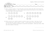 Math Warm-Up 210 for Gr. 5 & 6: Algebra, Patterns & Functions