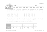 Math Warm-Up 85 for Gr. 5 & 6: Operations