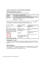 Division Concepts and Facts: Math Hints and Reminders