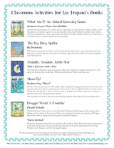 Classroom Activities for Iza Trapani's Books