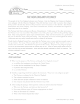 Colonial Times Reading Warm-Up: The Puritans