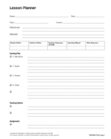 Lesson Planner