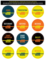 Theodore Boone: Kid Lawyer Mock Trial Role-Playing Stickers