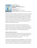 Teacher's Guide to America Is Under Attack: September 11, 2001–The Day the Towers Fell