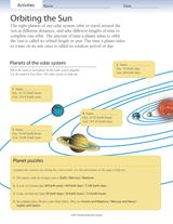 Orbiting the Sun